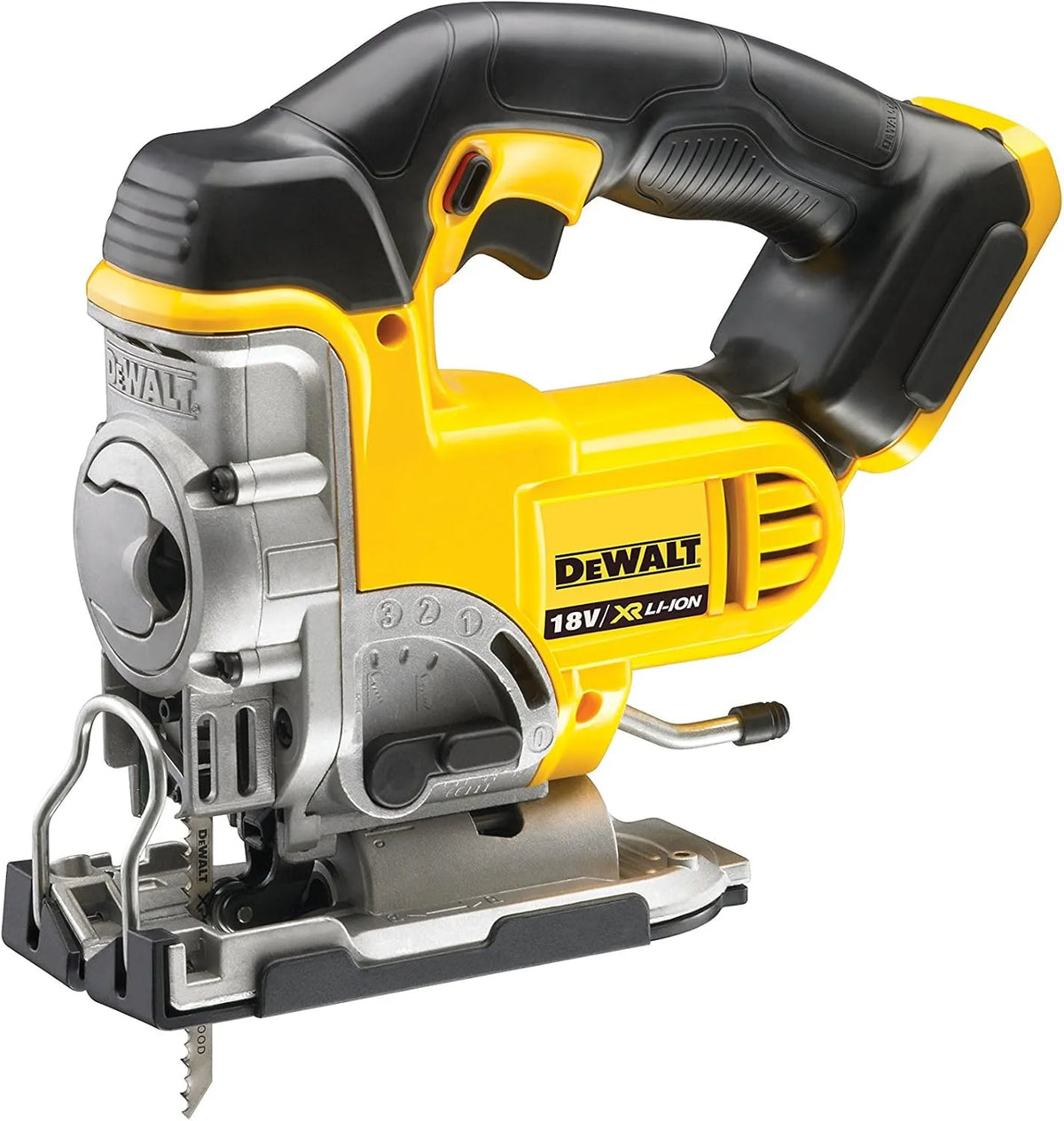 DeWalt DCS331NT-XJ Scie Sauteuse XR 18V Li-ion, sans fil, en bois, en acier, 26 mm, 135mm, 10mm, pour le travail du bois