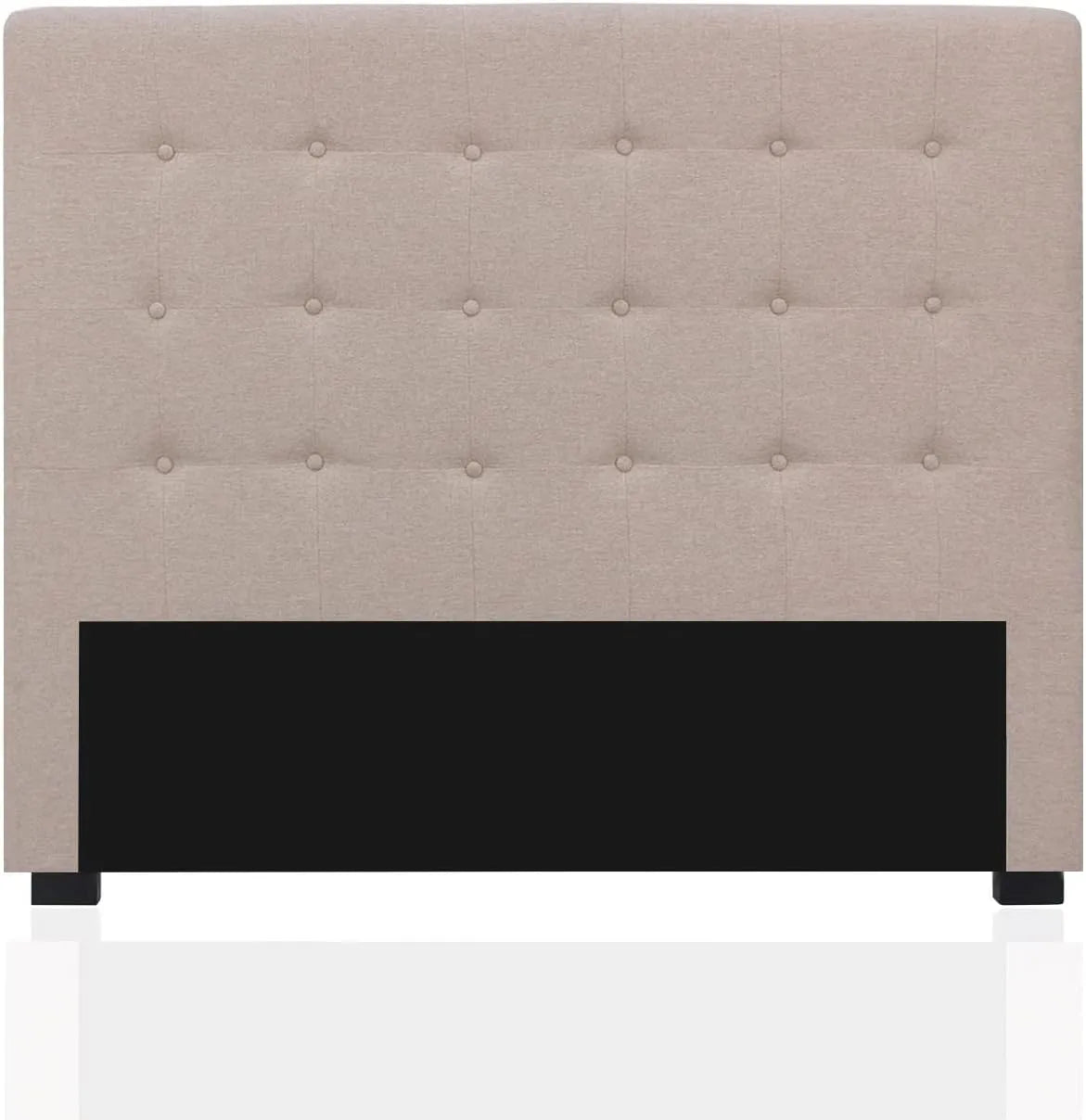 DECO Tête de lit capitonnée Premium Tissu 140cm Beige: revêtement en tissu