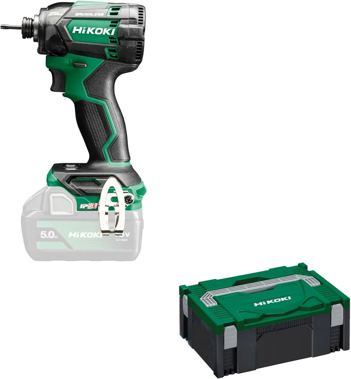 HiKOKI WH18DCW2Z Clé à chocs pour desserrer et serrer rapidement les assemblages résistants: moteur sans balais, 18V, 210 Nm