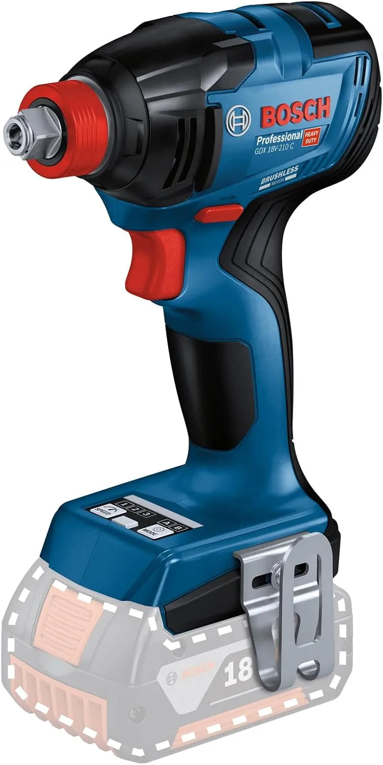 Bosch Professional 18V System boulonneuse sans-fil GDX 18V-210 C couple maxi – usage professionnel, 210 Nm