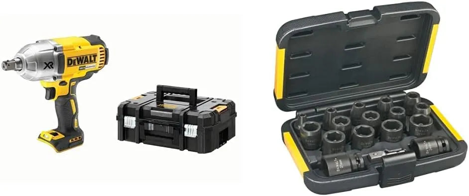 DeWalt DCF899NT-XJ Boulonneuse à chocs et clé à chocs – sans fil, moteur sans balais, 18V, 5Ah