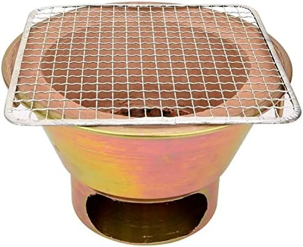 Gril à charbon portable pour barbecue japonais et coréen, parfait pour l'extérieur et l'usage commercial, facile à transporter