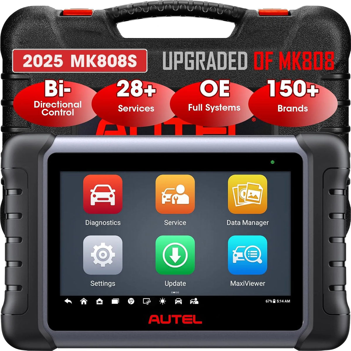 Autel MaxiCOM MK808S Valise Diagnostic Auto: pour l'entretien automobile