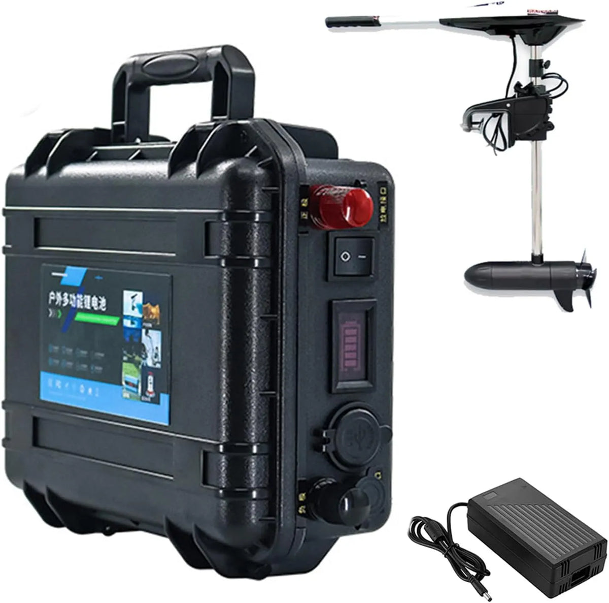 Batterie lithium LiFePO4 et batterie solaire à décharge profonde, 60 Ah, 80 Ah, pour bateau et alimentation marine, 100 Ah, 120 Ah