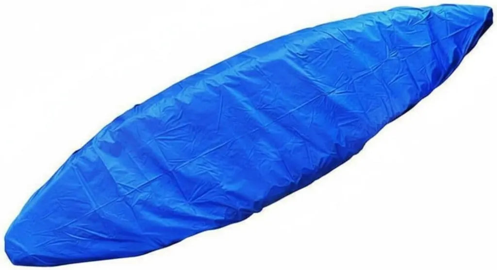 Couvre-Bateau en Tissu Oxford Imperméable, Protection pour Kayak et Canoë de 5.1 à 5.5 Mètres, Couleur Bleue
