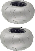 Paire de Roues de Plage 205x115x20 mm en PVC pour Kayak et Chariot