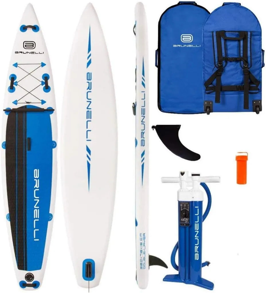 Planche de Paddle Gonflable Brunelli 12.6 Premium, SUP Touring Double Couche 381 cm