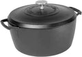 Cocotte en fonte Lodge 5,2L - Compatible tous feux - Collection BlackLock - Fabriqué aux États-Unis