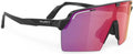 Lunettes de Soleil RUDY PROJECT SPINSHIELD PRO Noires Brillantes avec Verres Miroir Rouges