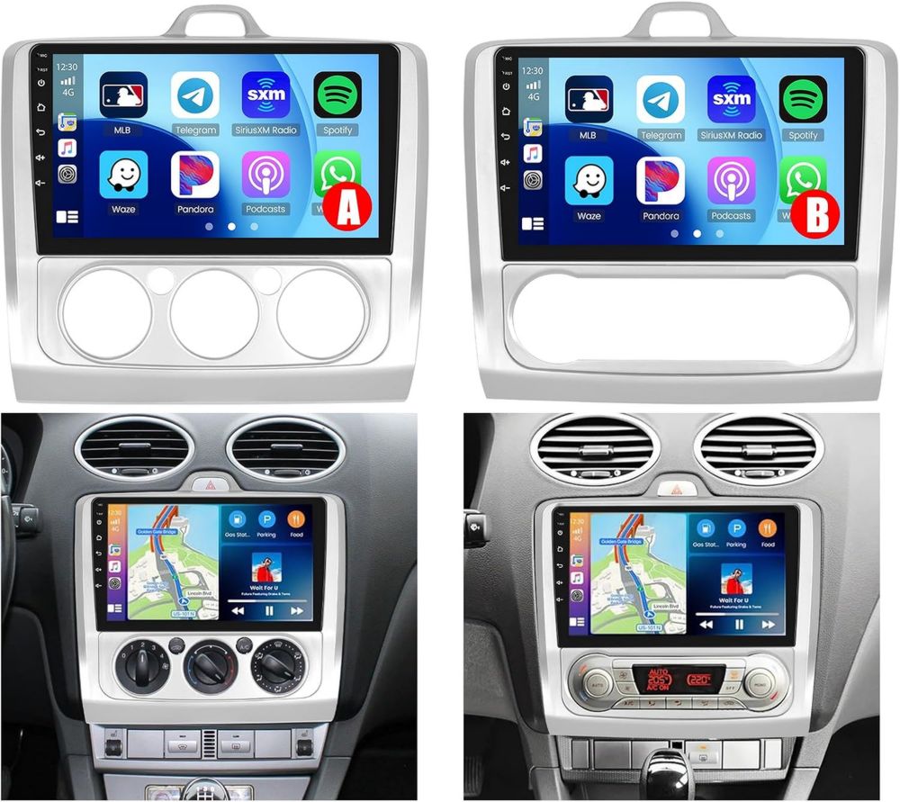 Autoradio Android 15 pour Ford Focus 2004-2011 avec Carplay Sans Fil