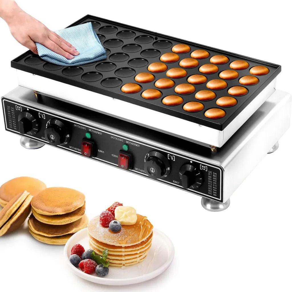 Gaufrier Électrique Antiadhésif Commercial pour Maison et Restaurants