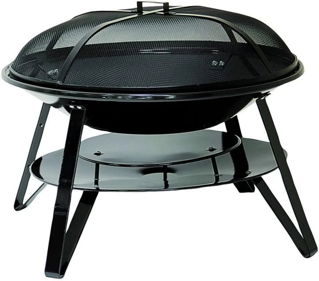 Brasero Somagic Portable en Acier avec Grille de Cuisson