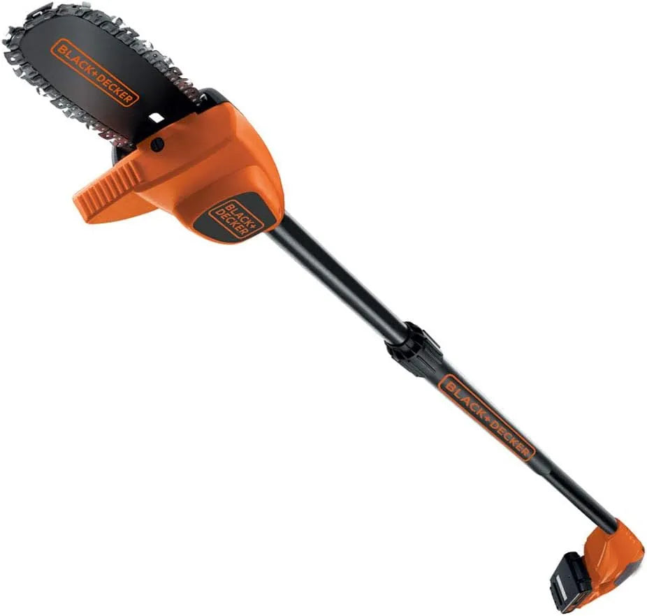 BLACK+DECKER GPC1820L20-QW Elagueur sur Perche Sans Fil 18 V, manche télescopique, avec poignée, 20 cm, 74 m, 92m, noir