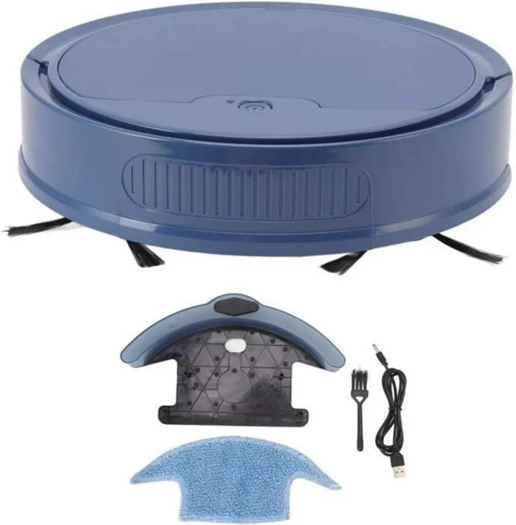 Aspirateur Robot DieffematicJQX avec Télécommande et Forte Aspiration, Charge Automatique - Bleu