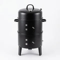 Fumoir à Charbon Vertical, Barbecue Extérieur en Métal, Idéal pour Griller et Fumer pour Grandes Réunions