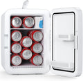 Réfrigérateur, 10 L, portable, 6 gallons avec adaptateurs AC, DC, petit refroidisseur cosmétique pour boissons, aliments