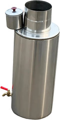 Cuisinière avec four, grand réservoir, professionnel, acier inoxydable, Gralara Cuisinière avec Réservoir d'eau, Bouilloire Intégrée, Robuste