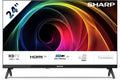 Sharp sans Cadre, Non-Smart 24' HD, 60 Hz, Son 2 x 3 W 24HA1305E, HDMIx 3, USB x 2, Couleur Noire