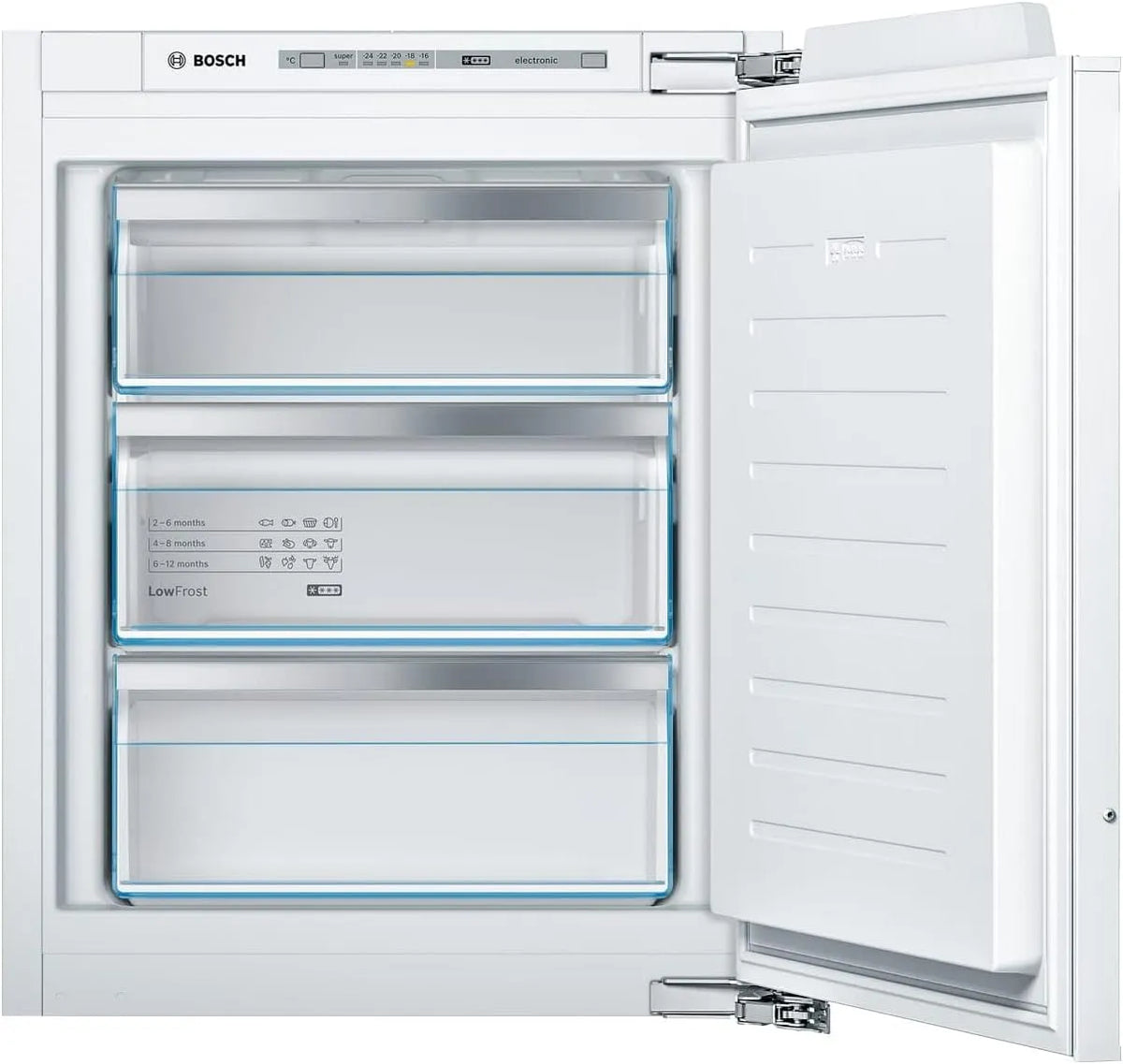 Bosch GIV11ADC0 Congélateur, 70 L, encastrable, armoire congélateur, EEK C, Bosch GIV11ADC0 Série 6 Congélateur encastrable A+++ 95 kWh