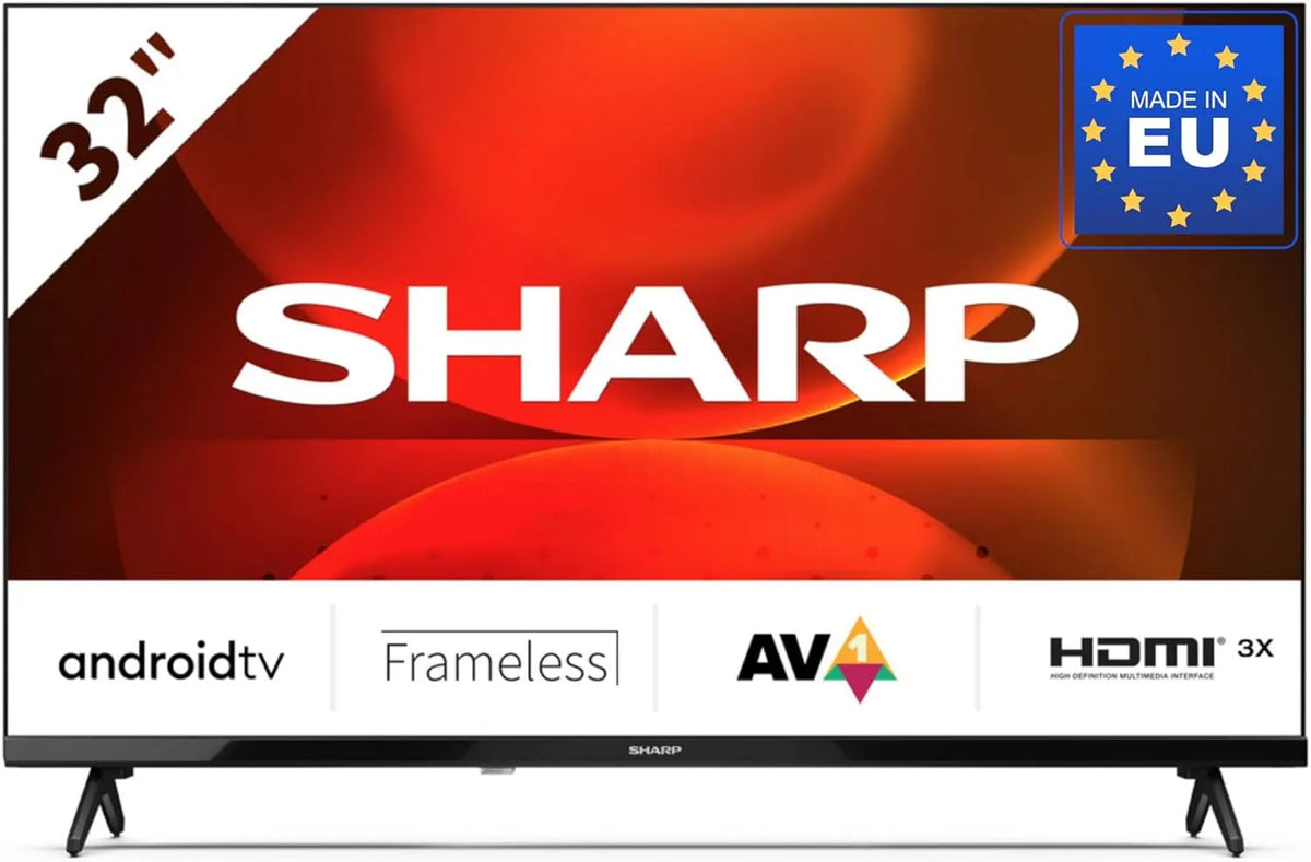 Sharp 32FH2EA Smart TV, 80cm, téléviseur, Android OS, 32, Android TV HD Ready