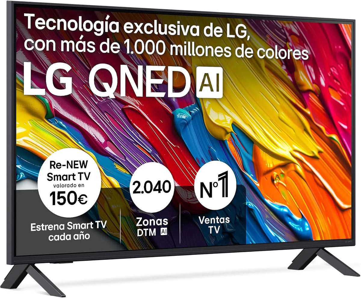 LG 43QNED82A6B Smart TV, 43 pouces, téléviseur, 4K UHD, HDR, Smart TV LG 43QNED82A6B 43' 4K Ultra HD LED HDR Edge-LED QNED
