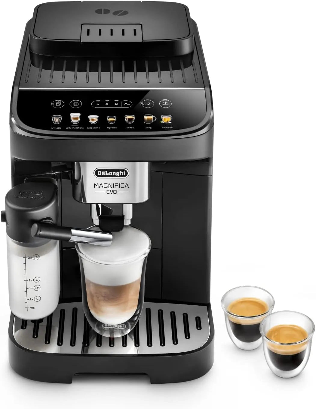 De'Longhi ECAM292.52.GB Machine à café automatique, tactile, gris, Boissons à une Touche, Expresso et Cappuccino, Mousseur LatteCrema