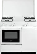 Cuisinière à gaz avec four électrique SEW8540NEDM, classe énergétique E, blanc