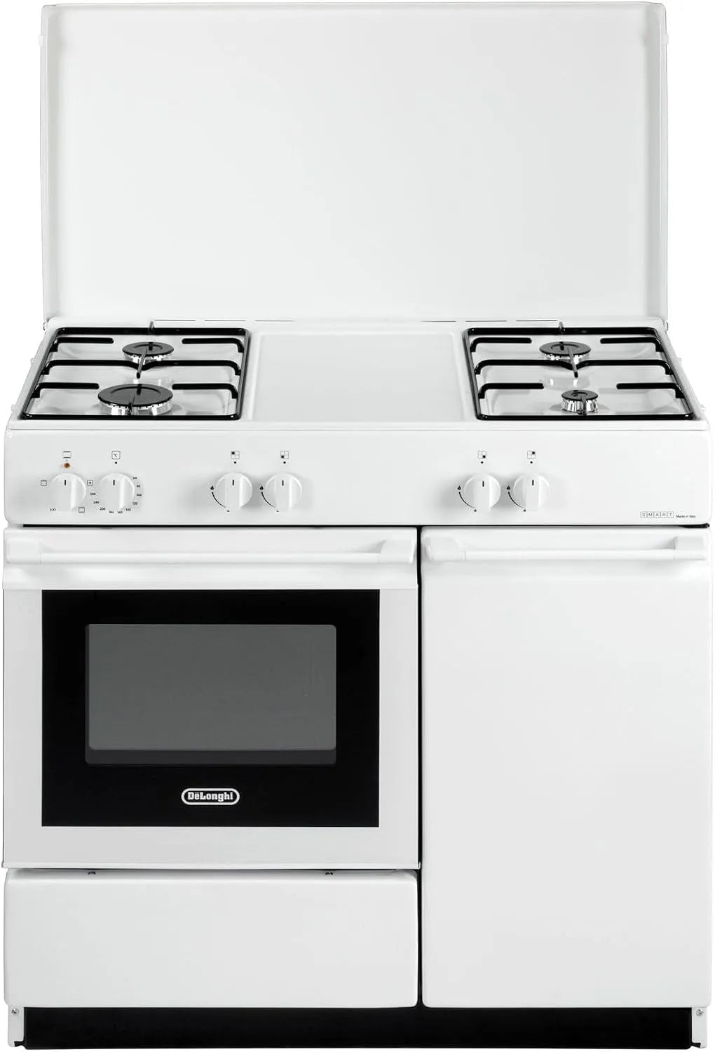 Cuisinière à gaz avec four électrique SEW8540NEDM, classe énergétique E, blanc