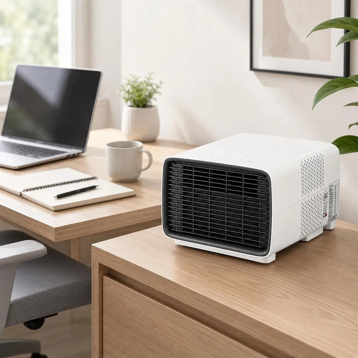Climatiseur 3000BTU, 280 W, portable, tactile, silencieux, camping, Commande Silencieuse sans Fil, 8-15m2, 3000BTU 280W, Déshumidificateur et