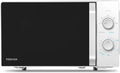 Toshiba MW2-MM20P Micro-ondes, 20 L, 800 W, éclairage LED, décongélation, four micro-ondes, blanc, 20 litres, 5 niveaux de puissance avec fonction de