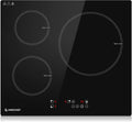 Ustensile de cuisson, 3 foyers, 7400 W, Boost, minuteur, verrouillage, silencieux, AMZCHEF Plaque Induzione 3 feux, mode Boost, 7400W, Prot. Thermique
