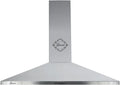 Hotte aspirante, 90 cm, 1000 m3/h, hotte de cuisine, 3 vitesses, installation murale, acier inoxydable, noir, Gurari 147 Inox 90, LED