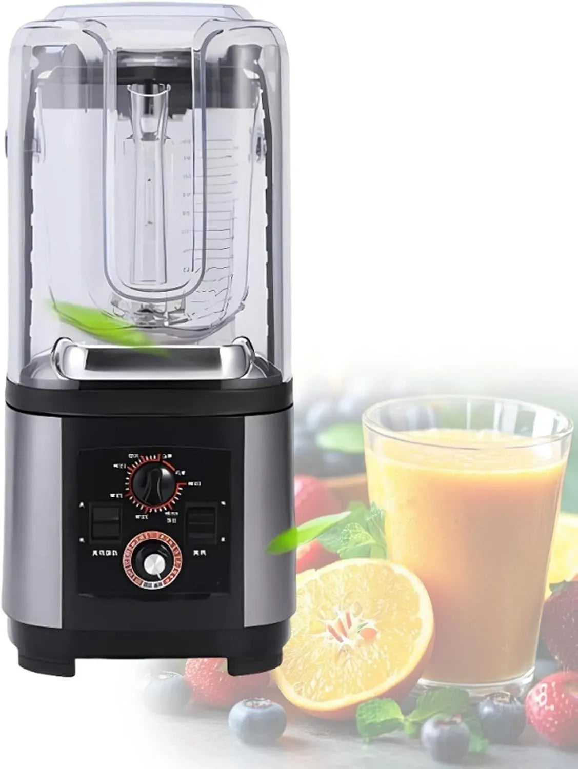 Blender, 2 L, professionnel, Bol de 2 L, mixeur électrique, broyeur à Glace Rapide