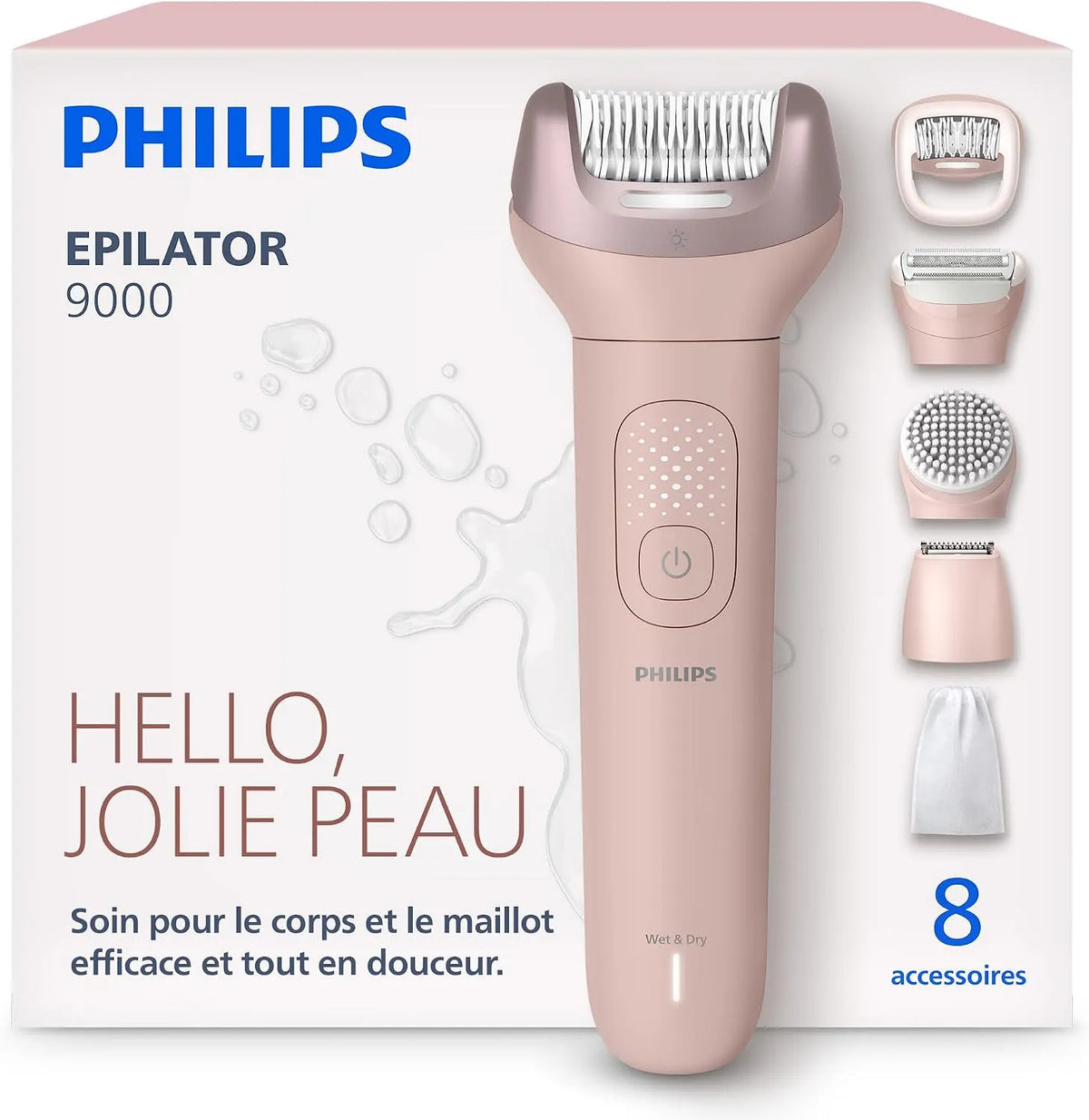Philips BRE719/00 Accessoire pour appareil, dalle IPS, autonomie 60 min, Épilateur série 9000