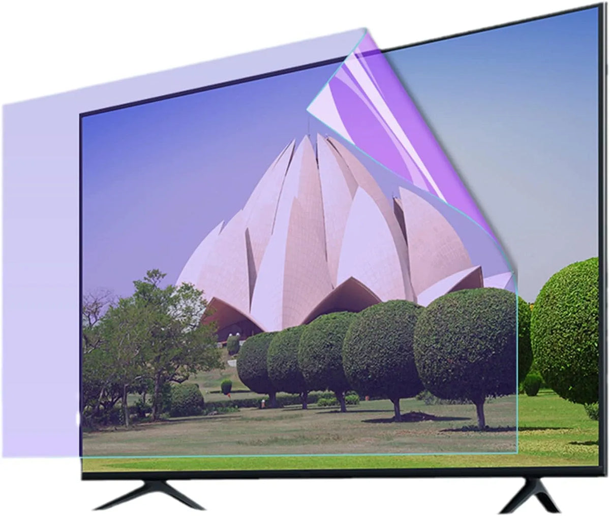 Smart TV, 58 pouces, téléviseur, écran LCD, Filtre Bloquant La Lumière Bleue De 380 À 495 Nm pour LCD/LED, Antireflet, Anti-Rayures